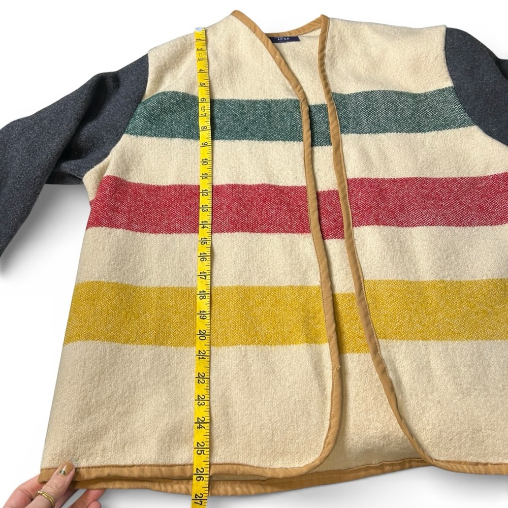 RARE Res Ipsa Wool Blanket Jacket Pendleton Style Southwestern Artisan Coat - Picture 8 of 16